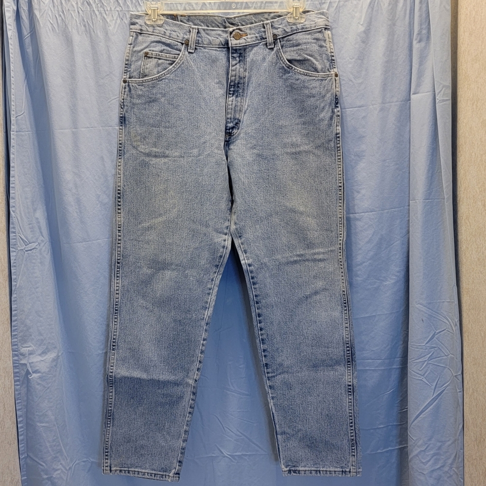 Vintage Men's Acid Wash Wrangler Jeans Size 36x32 Color Blue